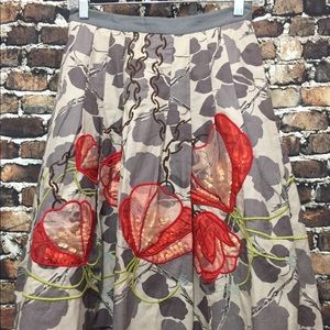 Floreat Anthropologie skirt size 0